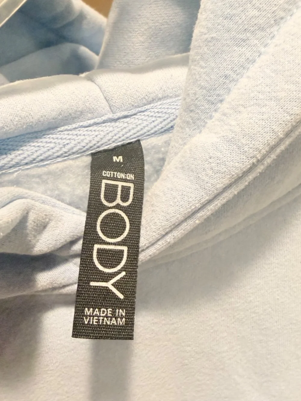 Cotton On Plush premium Ski patches graphic hoodie in blue Size Medium